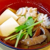 晩秋の風物詩☆　「鱈白子と茸のすまし汁」